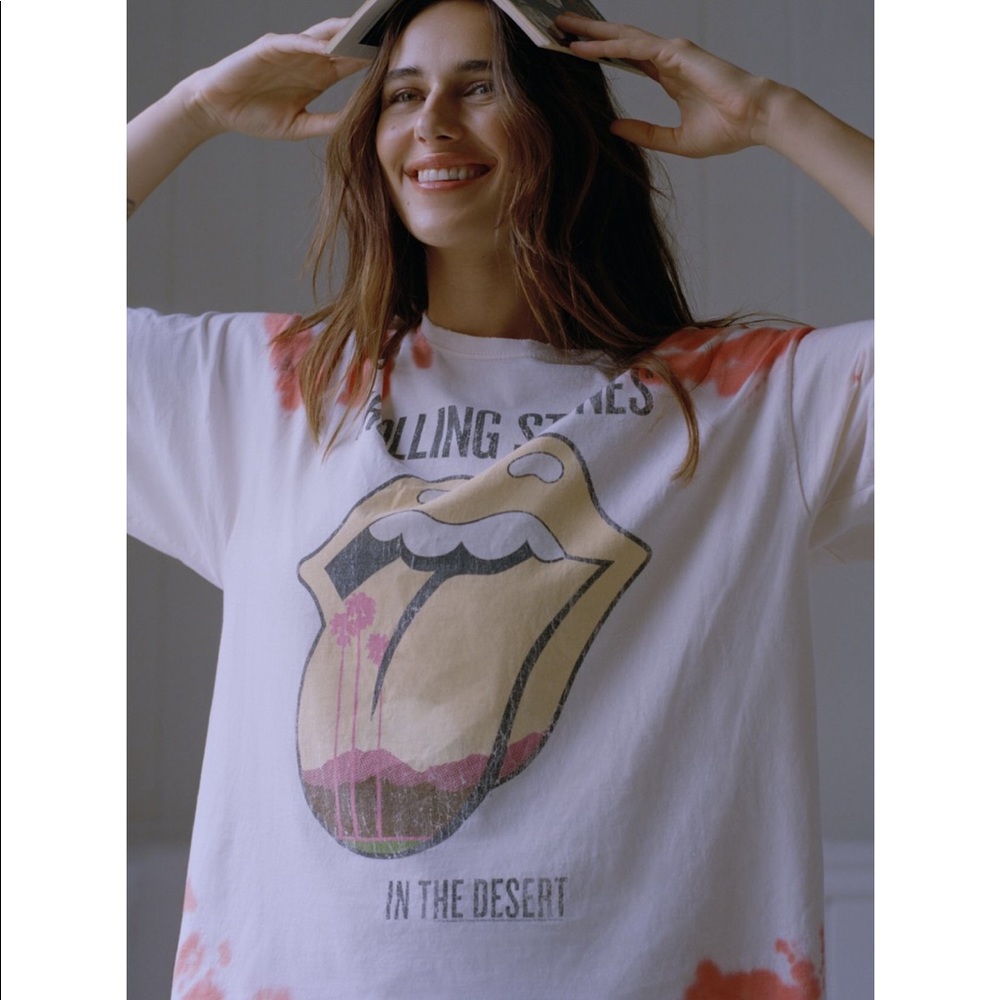 NWT The Rolling Stones In The Desert Tie Dye Tee